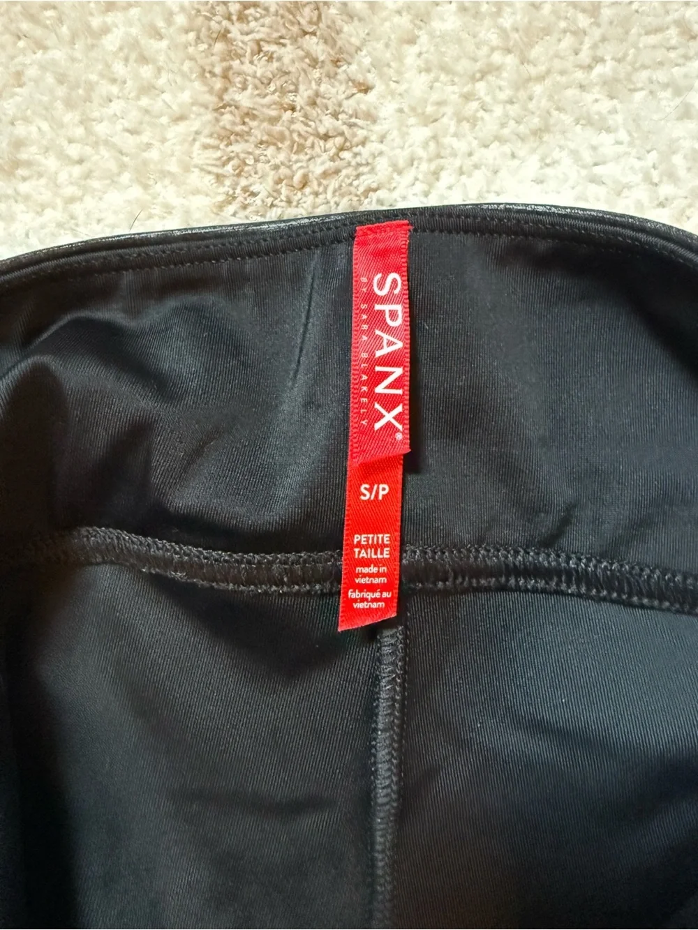 Faux Leather Leggings in Black SPANX